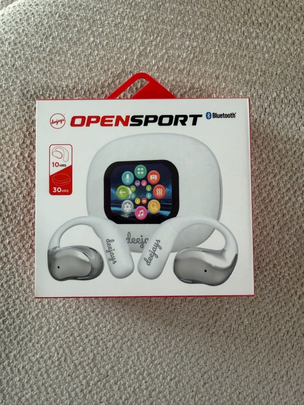OPENSPORT Bluetooth Earbuds - White